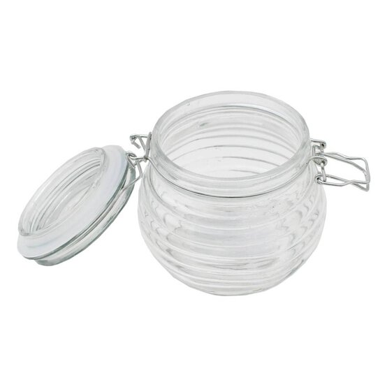 Honey Pot Clip-Top Glass Jar 650ml image number 2