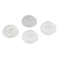 Hemline White Basic Fish Eye Button 4 Pack image number 1