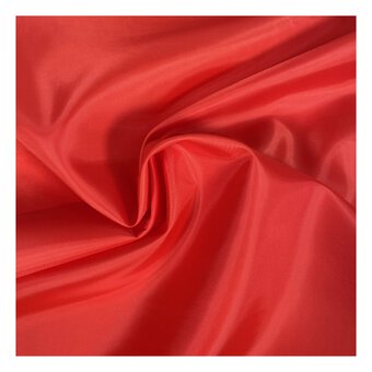 Red Taffeta Anti-Static Lining Fabric by the Metre
