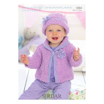Sirdar Snowflake Chunky Cardigan and Hat Digital Pattern 1884