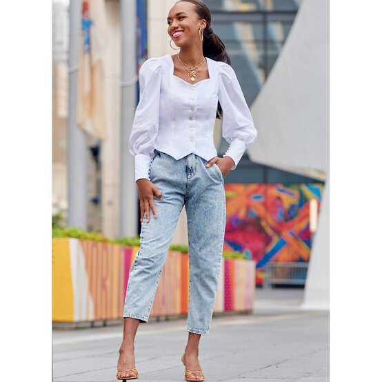 McCall&rsquo;s Jennifer Top Sewing Pattern M8181 (16-24) image number 5