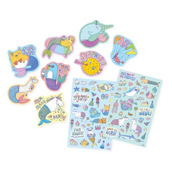 Mer-Made to Party Scented Stickers