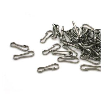 Beads Unlimited Silver Plated Hooks 18mm x 6mm 25 Pack