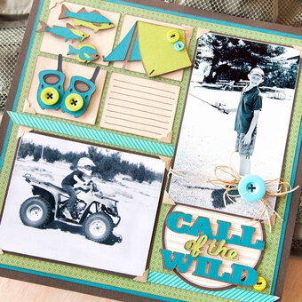 Your Cricut Explore Scrapbook Page