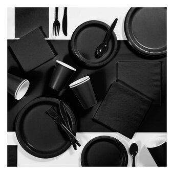 Black Velvet Lunch Napkins 20 Pack