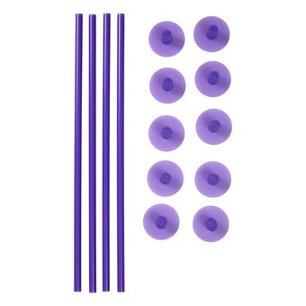 Wilton Cake Support Dowel Rods and Caps 14 Pieces