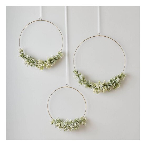 Gold Hanging Hoops 3 Pack image number 1