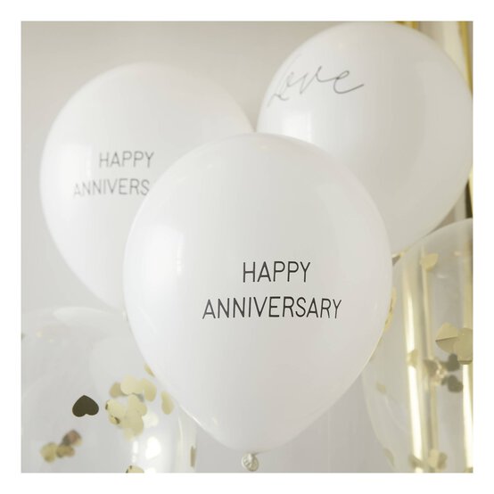Ginger Ray Happy Anniversary Balloons 5 Pack image number 2