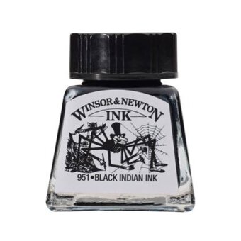 Winsor & Newton Black Indian Drawing Ink 14ml
