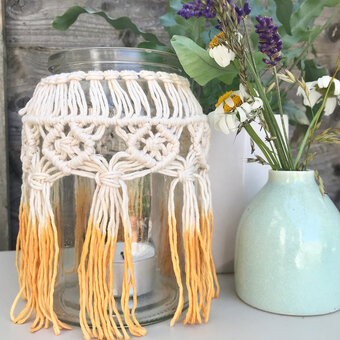 How to Make a Macrame Jar Cover