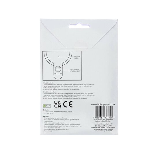 Extra Large Blue Foil Number 3 Balloon image number 4