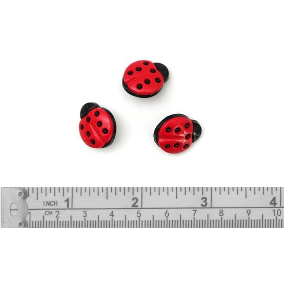 Trimits Red Ladybird Novelty Buttons 7 Pieces image number 3