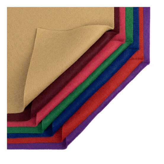 Cranberry Polyester Felt Sheet A4 image number 5