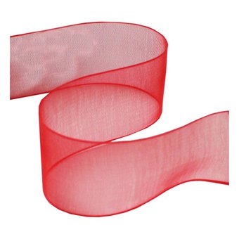 Red Organdie Ribbon 20mm x 5m