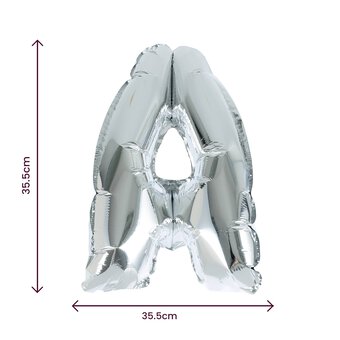 Silver Foil Letter A Balloon