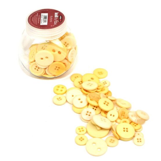 Hobbycraft Button Jar Cream image number 5