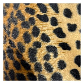 Leopard Velboa Fur Fabric by the Metre