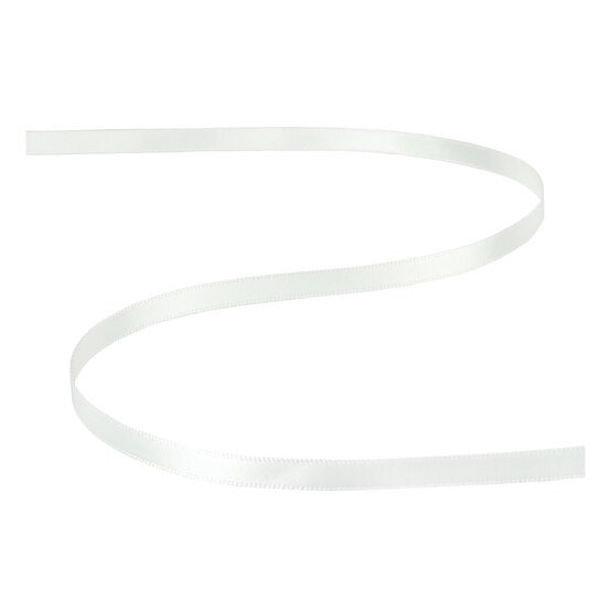 Antique White Double-Faced Satin Ribbon 6mm x 5m image number 2
