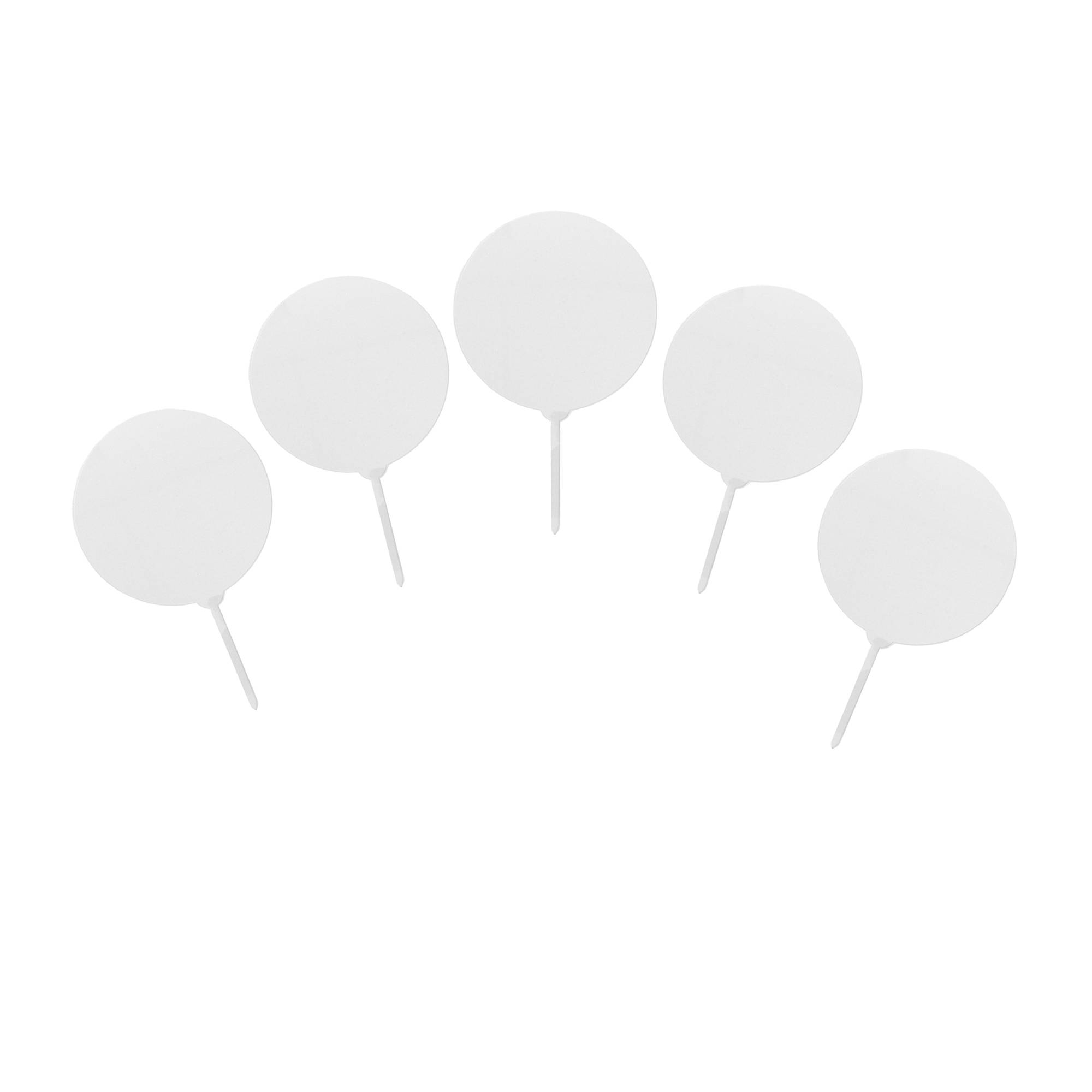 Buy Hobbycraft Clear Round Acrylic Cake Toppers 5cm x 9cm 5 Pack for N